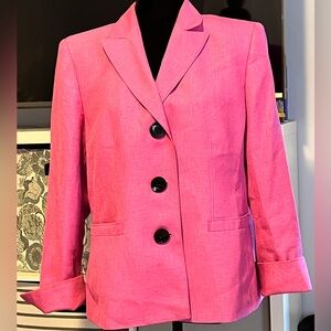 Vintage 80’s Le Suit blazer suit jacket. Hot pink!